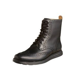 COLE HAAN Lunarguard Waterproof Leather Wingtip Boot Size 10.5M